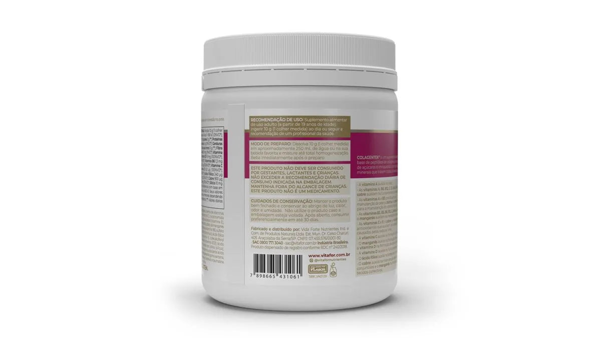 Colagentek - 300g tangerina - Vitafor
