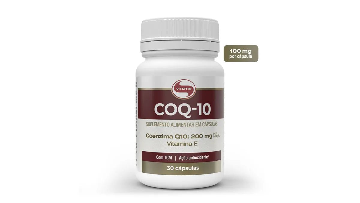 Coenzima Q10 - 30 cap (200mg p/ porção) - Vitafor