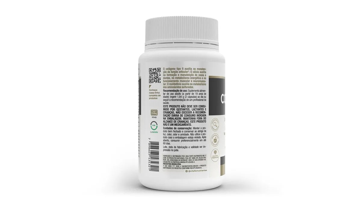 Colagentek tipo II - 60 cap - Vitafor