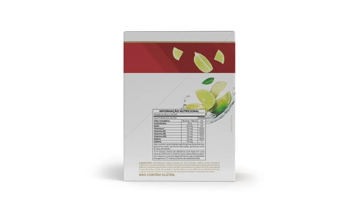Endurance Caffeine gel - sachês 30g limão - Vitafor