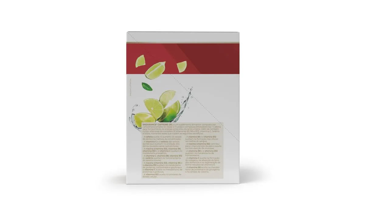Endurance Caffeine gel - sachês 30g limão - Vitafor