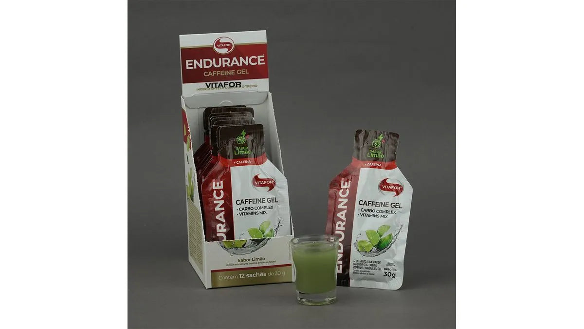 Endurance Caffeine gel - sachês 30g limão - Vitafor